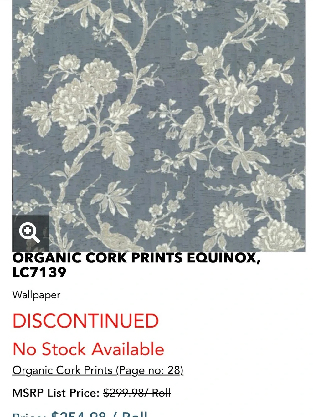 York Ronald Redding Organic Cork Prints LC7139 Equinox Wallpaper